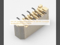 SMT FPC Receptacle 1.0mm Pitch 4~30P FPC Conector Vertical Conector H=5.4mm