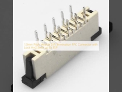 1.0mm Pitch Vertical DIP Termination FPC Connector con bloqueo H=2.5mm hasta 35P